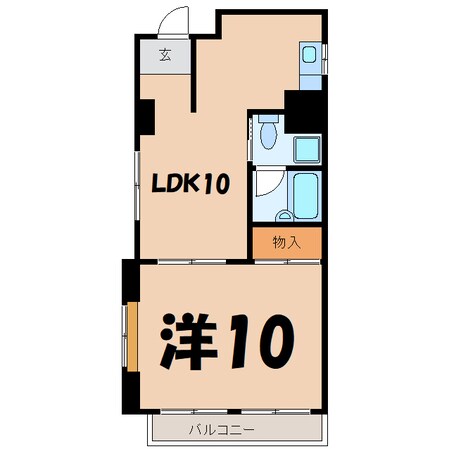 宮町第二ﾋﾞﾙ（熊谷市宮町）の物件間取画像